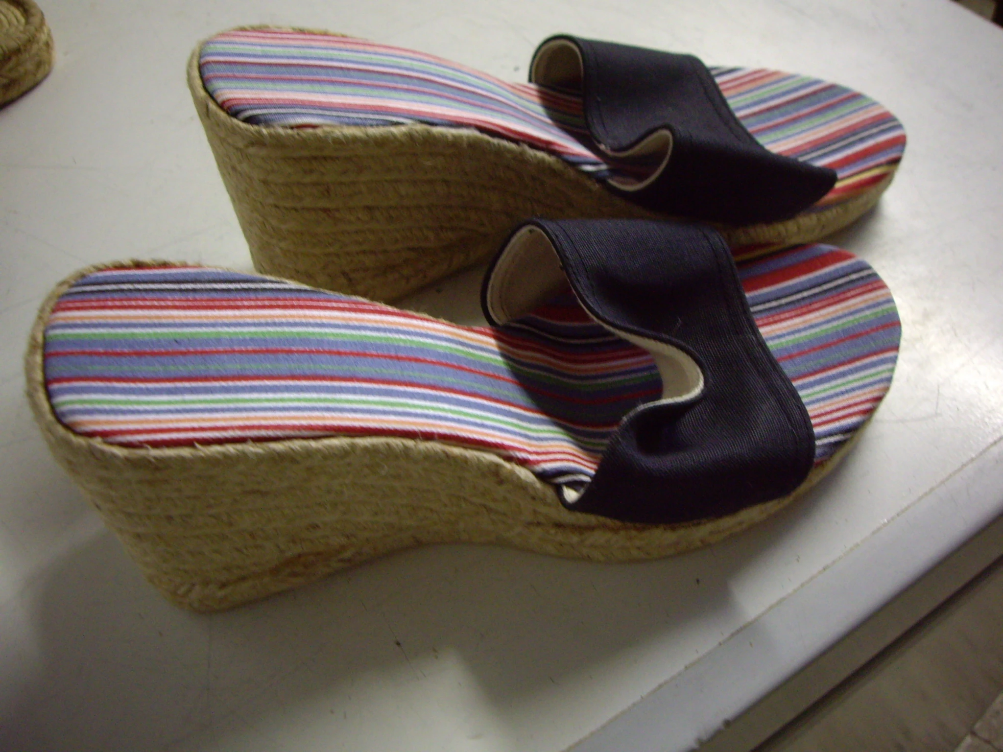 Zwarte espadrilles muiltjes met hoge hakken en wighak maat 38 - nieuw – photo 5